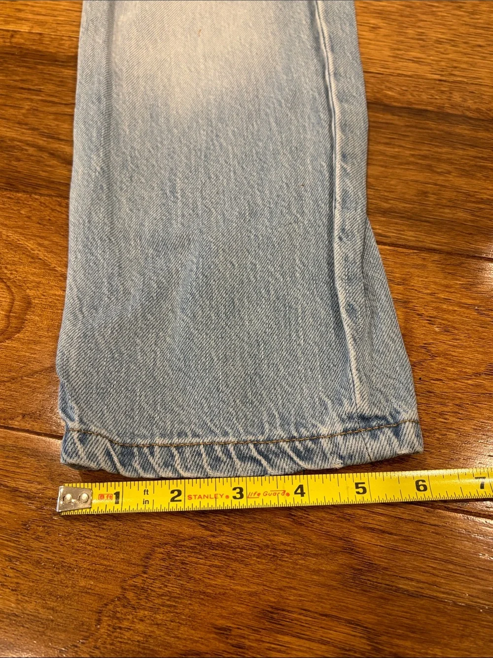 Aeropostale Light Blue Distressed Mom Jeans